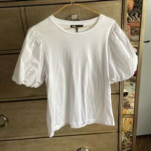 Maje puff sleeve top, size 1